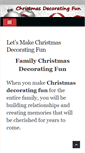 Mobile Screenshot of christmasdecoratingfun.com